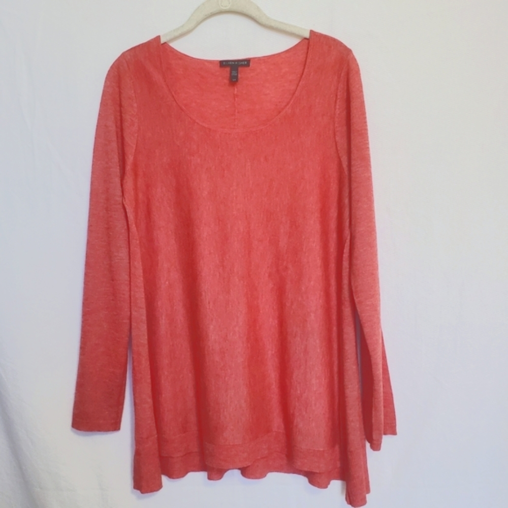 Eileen Fisher Merino Blend Oversized Tunic Top Small